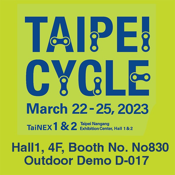 Test ride our bikes at OUTDOOR Demo Taipei Cycle Show 2023 - March 22-25,2023